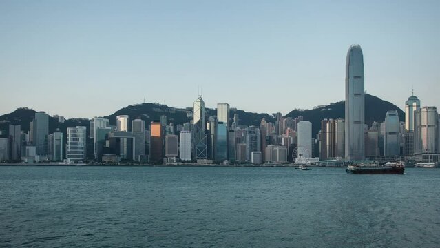Hong Kong time lapse from night to day