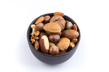 Nuts mix in bowl
