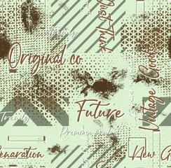 trendy textille design seamless pattern