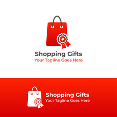 Shopping Bag Logo Graphic Design with Award icon