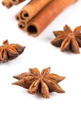 Stars anise and Cinnamon