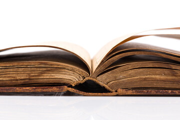 Obraz premium Open Book blank on white