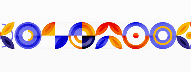 Colorful circles abstract background. Hi-tech design for wallpaper, banner, background, landing page, wall art, invitation, prints, posters