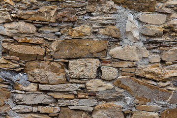 wall of stones as a texture