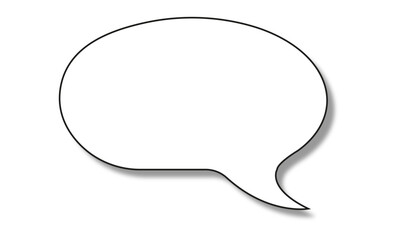 Retro empty comic speech bubbles set with black halftone shadows. Vintage design, pop art style - stock vector.