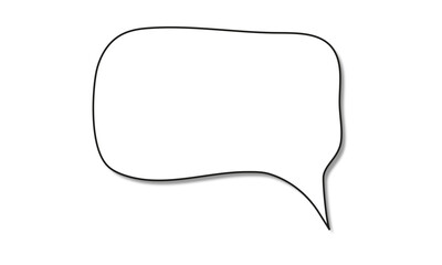 Retro empty comic speech bubbles set with black halftone shadows. Vintage design, pop art style - stock vector.