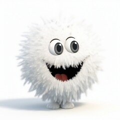 Obraz premium A Smiley face cartoon mascot Generative AI 