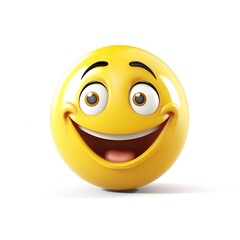 Fototapeta premium A Smiley face cartoon mascot Generative AI 