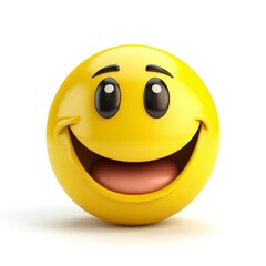 Fototapeta premium A Smiley face cartoon mascot Generative AI 