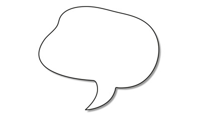 Retro empty comic speech bubbles set with black halftone shadows. Vintage design, pop art style - stock vector.