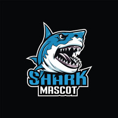 Shark Mascot Logo Design Shark Vector