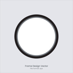 Circle frame design vector file format eps