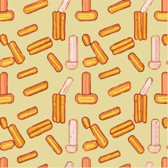cute simple churro pattern, cartoon, minimal, decorate blankets, carpets, for kids, theme print design
