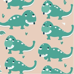 cute simple t rex pattern, cartoon, minimal, decorate blankets, carpets, for kids, theme print design
