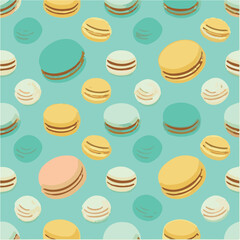 cute simple macarons pattern, cartoon, minimal, decorate blankets, carpets, for kids, theme print design
