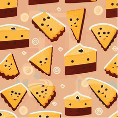 cute simple sponge cake pattern, cartoon, minimal, decorate blankets, carpets, for kids, theme print design
