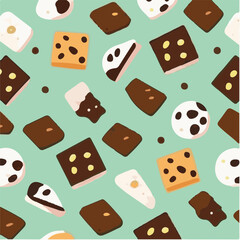 cute simple rocky road pattern, cartoon, minimal, decorate blankets, carpets, for kids, theme print design
