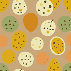 Fototapeta na wymiar cute simple honeydew pattern, cartoon, minimal, decorate blankets, carpets, for kids, theme print design 