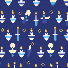 cute simple hanukkah pattern, cartoon, minimal, decorate blankets, carpets, for kids, theme print design

