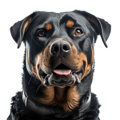 Fototapeta premium rottweiler isolated on transparent background.