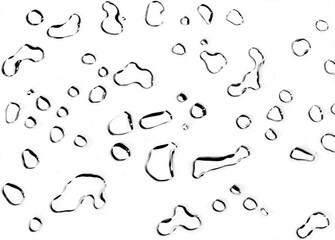 water drops isolated transparent png