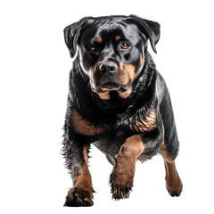Obraz premium rottweiler isolated on transparent background.