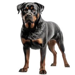 rottweiler isolated on transparent background.