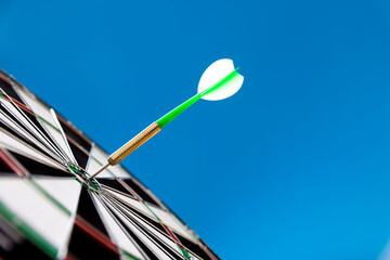 Dart hitting on center target