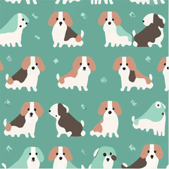 cute simple national dog day pattern, cartoon, minimal, decorate blankets, carpets, for kids, theme print design
