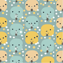 cute simple mouse pattern, cartoon, minimal, decorate blankets, carpets, for kids, theme print design
