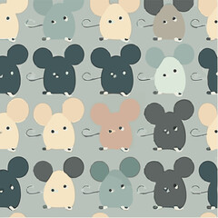 cute simple mouse pattern, cartoon, minimal, decorate blankets, carpets, for kids, theme print design

