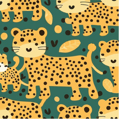 cute simple leopard pattern, cartoon, minimal, decorate blankets, carpets, for kids, theme print design
