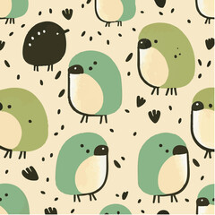 cute simple kiwi pattern, cartoon, minimal, decorate blankets, carpets, for kids, theme print design
