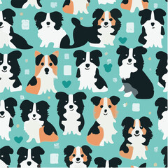 cute simple national dog day pattern, cartoon, minimal, decorate blankets, carpets, for kids, theme print design
