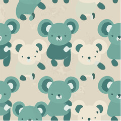 cute simple koala pattern, cartoon, minimal, decorate blankets, carpets, for kids, theme print design

