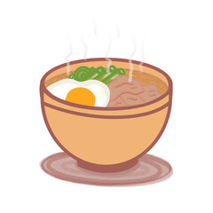 Ramen Japan food, Japanese food ramen in a bowl with eggs in it
