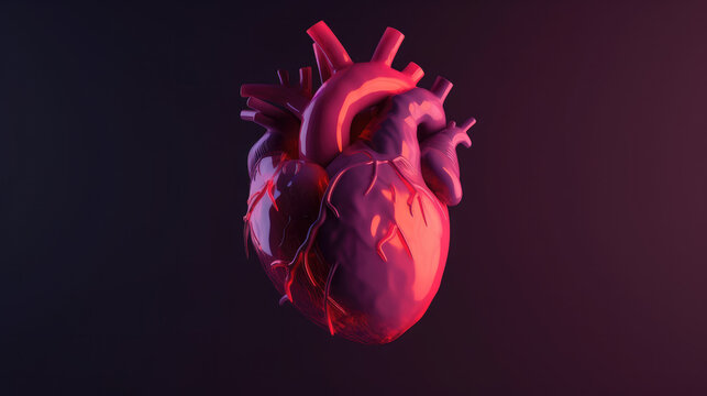3D illustration of Heart Organ - Part of Human Anatomy