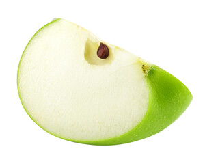 Apple isolated on white background, full depth of field