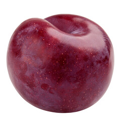 plum isolated on white background, full depth of field