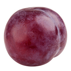 plum isolated on white background, full depth of field