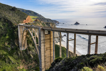 Bixby Creek Bridge on the Big Sur coast of California, USA