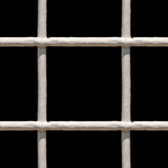 White metal cage bars seamless pattern isolated