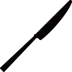 ナイフのアイコン　ブラック
