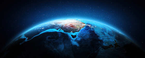 Australia from space - obrazy, fototapety, plakaty