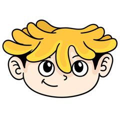 Vector of a cartoon doodle over a white background