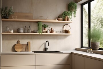 modern kitchen interior, ai generative