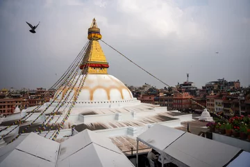 Foto op Canvas Boudhanath stupa in Kathmandu, Nepal - UNESCO World Heritage Site © Nacka78/Wirestock Creators