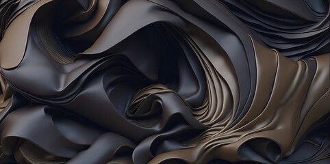 Abstract background, liquid texture, dark brown and brown color.