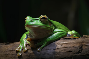 Naklejka premium Ai generated illustration of tree frog