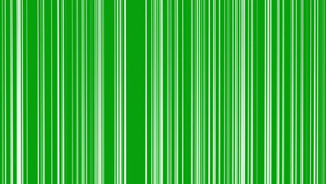 3d rendered animation of white lines on a green screen background